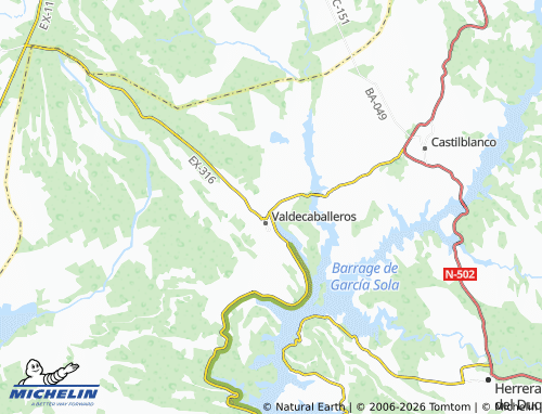 MICHELIN Los Charcos map - ViaMichelin