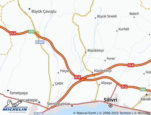 MICHELIN Seymen map - ViaMichelin