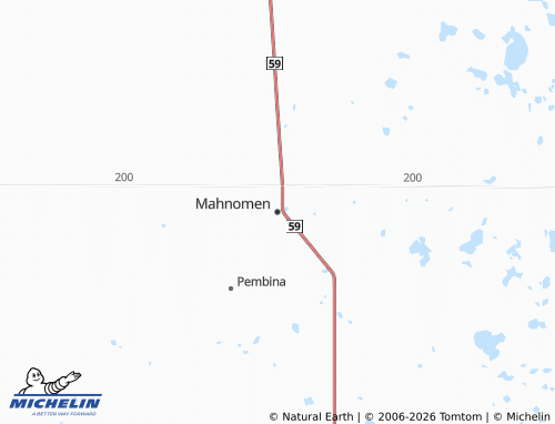 Carte MICHELIN Mahnomen - ViaMichelin