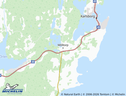 Carte MICHELIN Mölltorp - ViaMichelin
