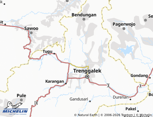 MICHELIN Ngentrong map - ViaMichelin