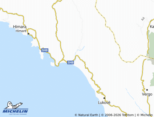 Mappa MICHELIN Borsh - ViaMichelin
