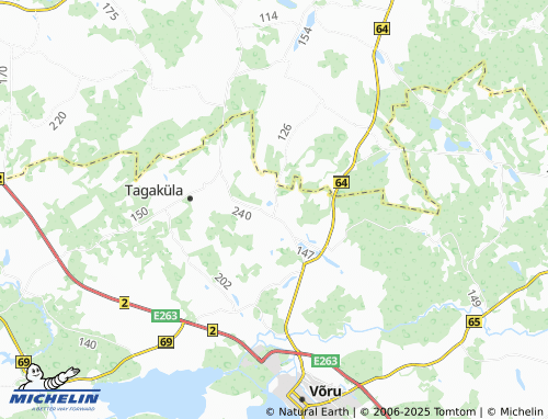 MICHELIN Parksepa map - ViaMichelin
