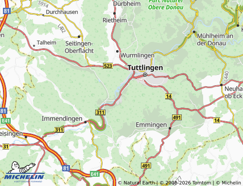 Mapa MICHELIN Möhringen-Vorstadt - ViaMichelin