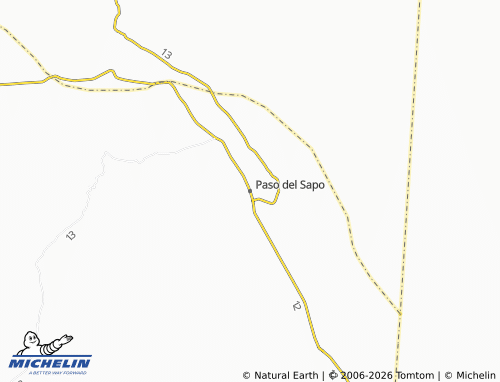 MICHELIN-Landkarte Paso del Sapo - ViaMichelin