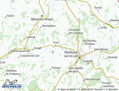 MICHELIN Ruau map - ViaMichelin