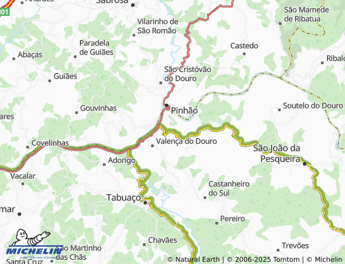 MICHELIN Casais do Douro map - ViaMichelin