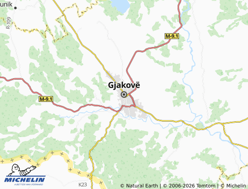 MICHELIN Gjakova map - ViaMichelin