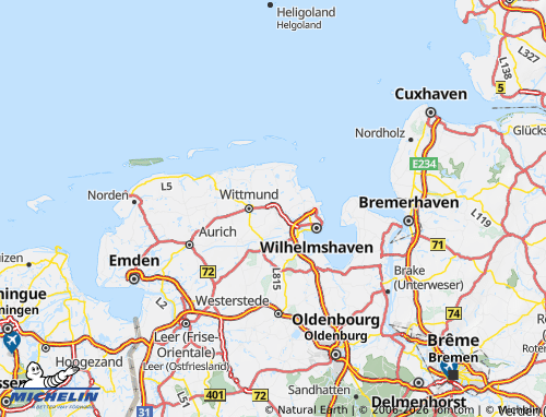 Carte MICHELIN Frise - ViaMichelin