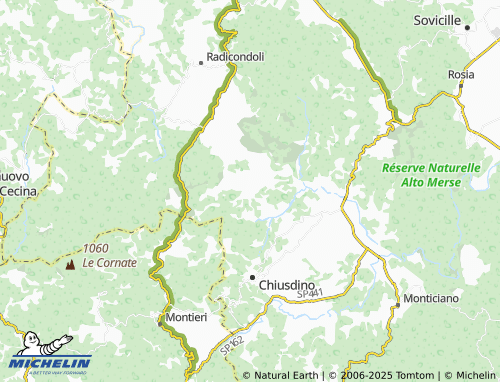MICHELIN Montalcinello map - ViaMichelin