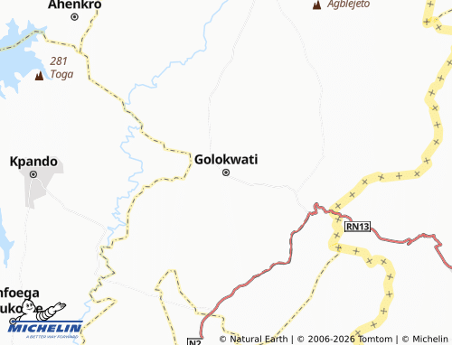 MICHELIN Golokwati map - ViaMichelin