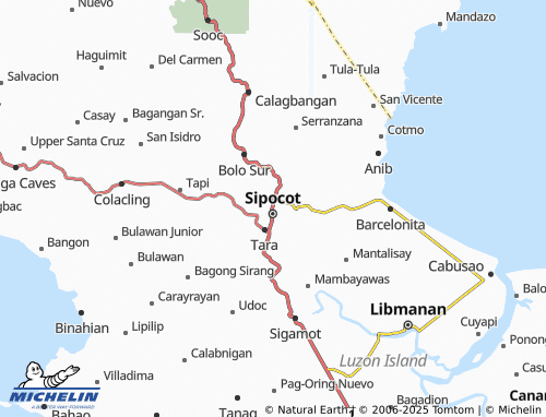MICHELIN South Centro map - ViaMichelin