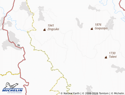 MICHELIN-Landkarte Mount Fletcher - ViaMichelin
