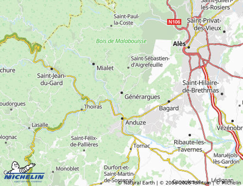 Mappa MICHELIN Générargues - ViaMichelin