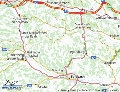 MICHELIN Auersbach map - ViaMichelin