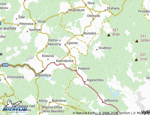 Mappa MICHELIN Krásensko - ViaMichelin