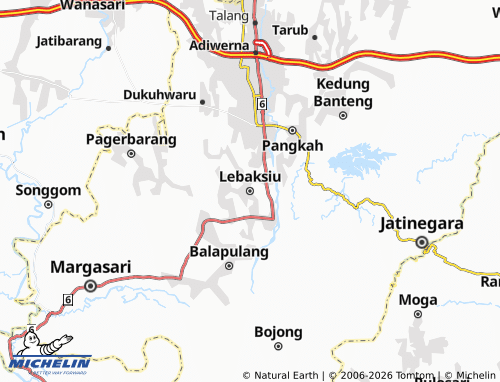 Carte MICHELIN Lebaksiu - ViaMichelin