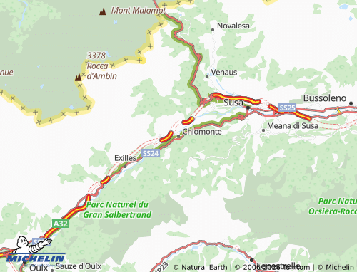 Mappa MICHELIN Chiomonte - ViaMichelin