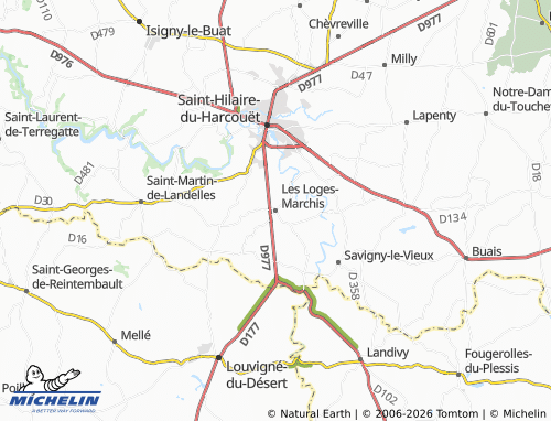 MICHELIN Les Loges-Marchis map - ViaMichelin