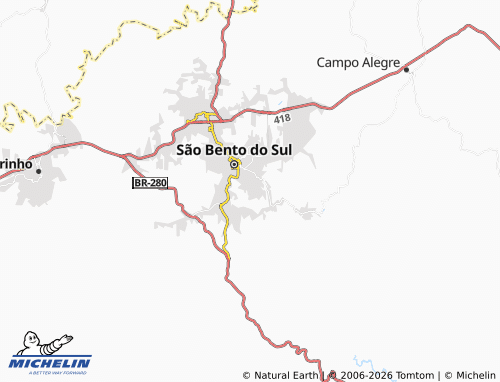 Mapa MICHELIN Vinte e Cinco de Julho - ViaMichelin