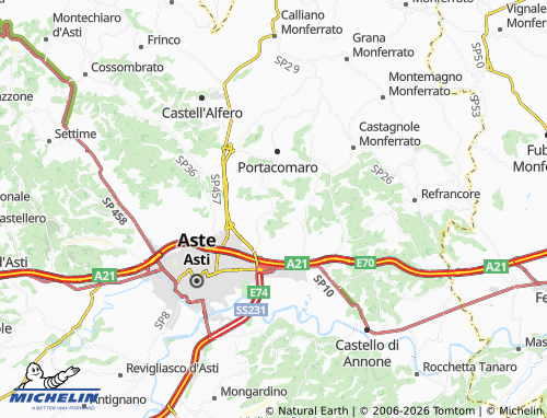 MICHELIN Castiglione map - ViaMichelin