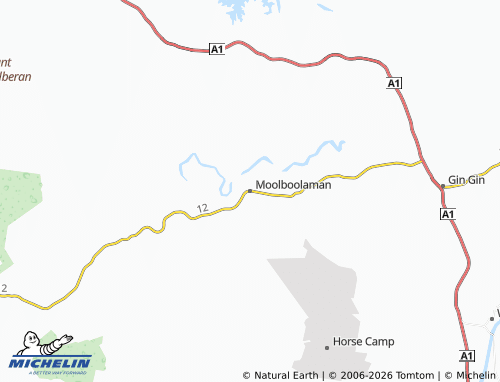 Mapa MICHELIN Moolboolaman - ViaMichelin
