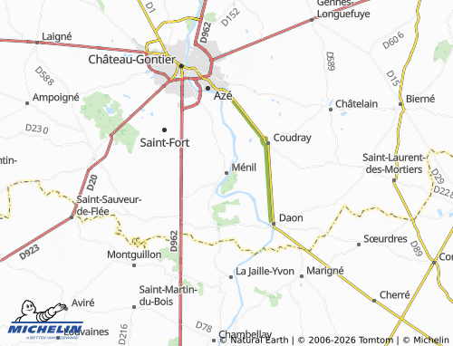 MICHELIN Ménil map - ViaMichelin
