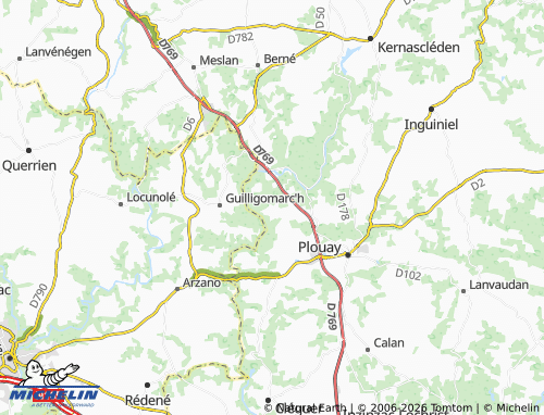 Mappa MICHELIN Kernuennec - ViaMichelin