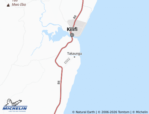 MICHELIN Takaungu map - ViaMichelin