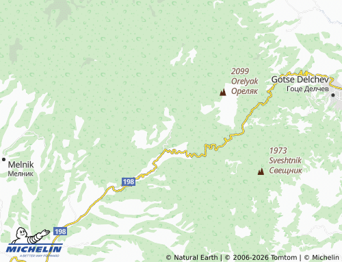 MICHELIN-Landkarte Pirin - ViaMichelin