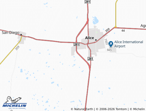 Kaart MICHELIN Alice Acres - ViaMichelin