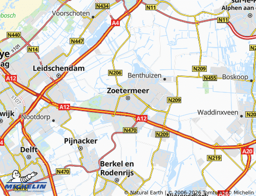 MICHELIN Zoetermeer map - ViaMichelin