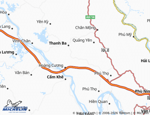 MICHELIN Ninh Dân map - ViaMichelin