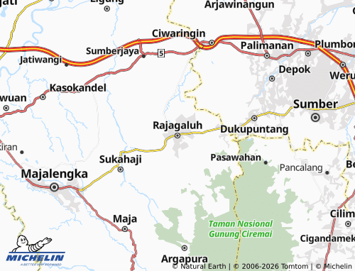 Mapa MICHELIN Rajagaluh - ViaMichelin