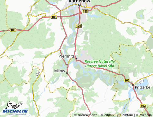 MICHELIN Premnitz map - ViaMichelin