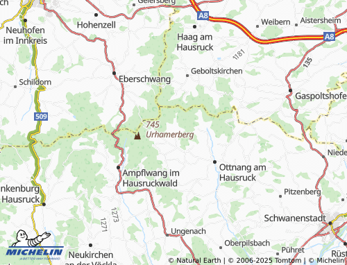 MICHELIN Rackering map - ViaMichelin