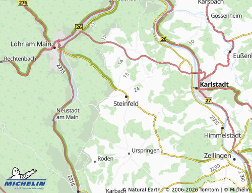 MICHELIN Steinfeld map - ViaMichelin