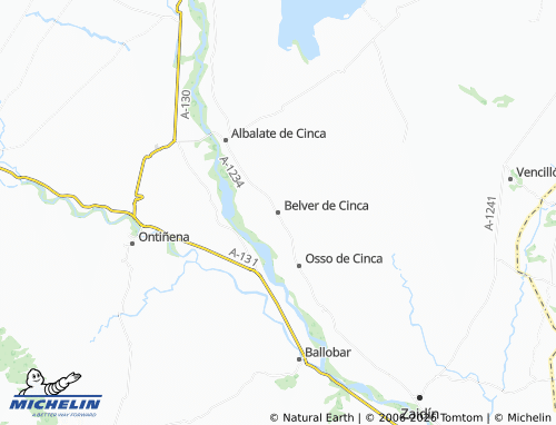 MICHELIN Belver de Cinca map - ViaMichelin