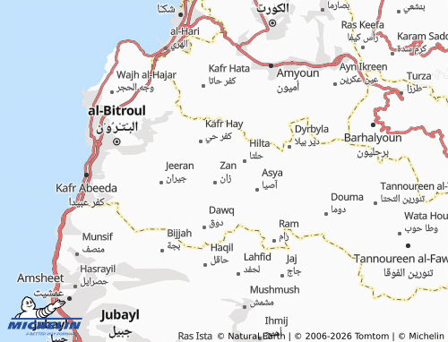 Mapa MICHELIN al-Fatahah - ViaMichelin