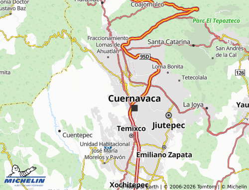 Mappa MICHELIN Club de Golf de Cuernavaca - ViaMichelin