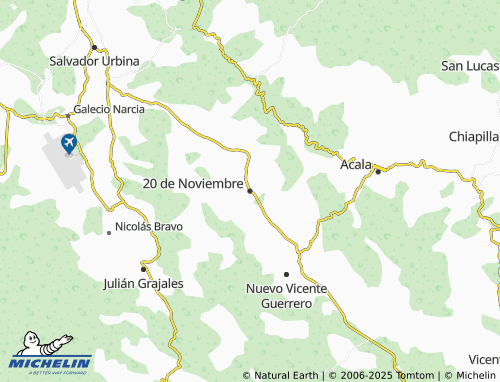MICHELIN 20 de Noviembre map - ViaMichelin