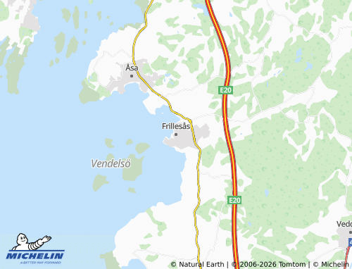 MICHELIN-Landkarte Frillesås - ViaMichelin