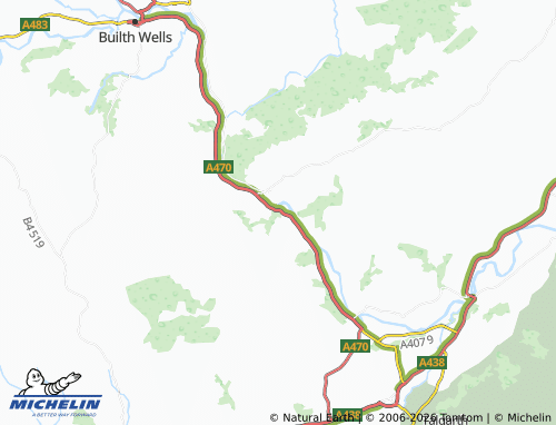 Mappa MICHELIN Erwood - ViaMichelin