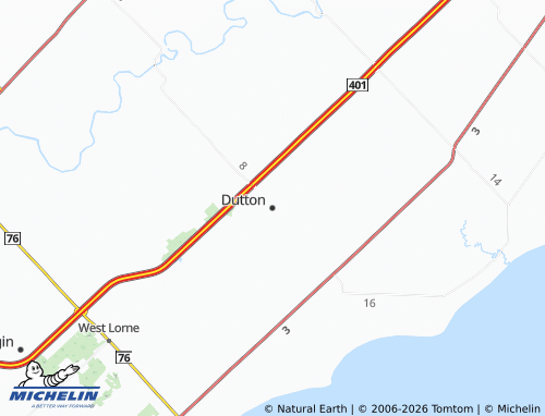 MICHELIN Dutton map - ViaMichelin
