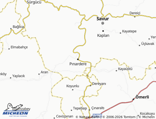 MICHELIN Pınardere map - ViaMichelin