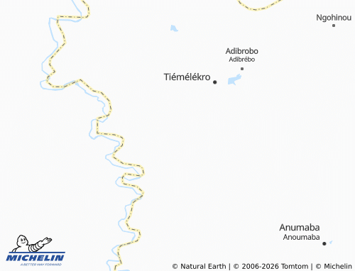 MICHELIN-Landkarte Bédiakro - ViaMichelin