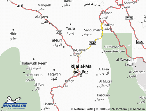 Carte MICHELIN Dahiyat - ViaMichelin