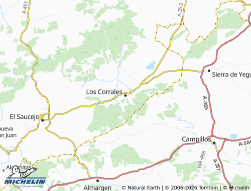 MICHELIN-Landkarte Los Corrales - ViaMichelin