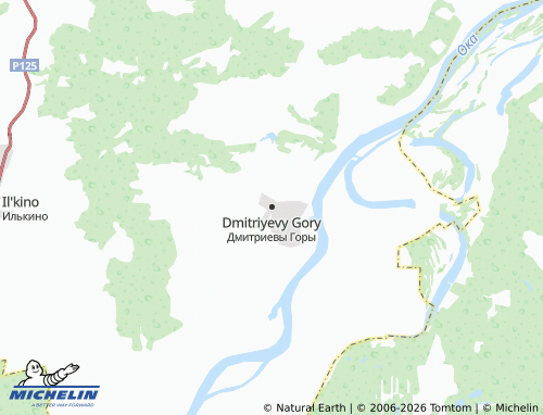 Carte MICHELIN Dmitriyevy Gory - ViaMichelin