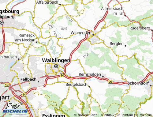 Mapa MICHELIN Korb - ViaMichelin